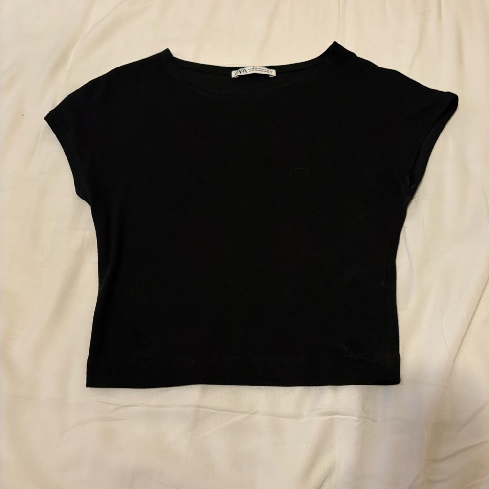 Zara Black Crop Top